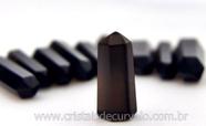 10 Mini Pontinha Gerador de Obsidiana Negra - Pedra Extra Lapidada - Tamanho 2,5 cm