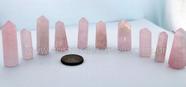 10 Mini Pontinha Quartzo Rosa Pedra Extra Natural 25 a 35mm Atacado 10 Mini Pontinha Quartzo Rosa Pedra Extra Natural 25 a 35mm Atacado