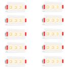 10 Mini Spot Downlight Triplo Embutir Pontual Led Sala Bet90
