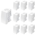 10 Módulo Interruptor Simples Fame Habitat 16A Branco