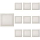 10 Painel de Led Blumenau Slim Quadrado de Embutir 24W Bivolt 6500K Luz Branca