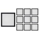 10 Painel de Led Blumenau Slim Quadrado de Embutir 24W Bivolt Preto 6500K Luz Branca