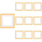 10 Painel de Led Taschibra Quadrado de Embutir 16W Dual Color Bivolt
