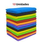 10 Pano de Microfibra multiuso limpeza pesada 30x40 cm