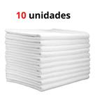 10 Pano Multiuso para Limpeza Extra Grande Branco