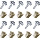 10 Parafuso Bucha Farol C/ Arruela Travante GM Astra 1993/1998