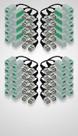 10 Pares Balun CCTV + 10 Conectores P4 Macho