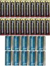 10 Pares de Pilhas Pequena AA Alcalina Panasonic Power Alkaline + 10 pares de pilhas palito AAA Heavy Duty