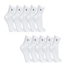10 Pares Meias Masculinas Lupo Cano Médio Basica Algodão