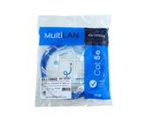 10 Patch Cord Furukawa Multilan Cat5e 1,5mt Azul 35103602