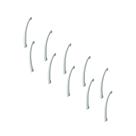 10 Pç - Pegador/Puxador/Alça Móveis Armários 128mm Cromado 10 Pç - Pegador/Puxador/Alça Móveis Armários 128mm Cromado