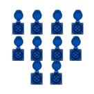 10 pc tomada sobrepor azul 3p+t 16a 9h 220v n4009