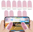10 Pçs De Luvas Dedo Gamer Cor Rosa Pink Pugb Free Fire Cod Beehive Wasp