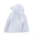 10 pçs/lote Saquinhos De Organza 20x30 Cm Branco