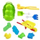 10 pçs neve bola de neve fabricante clip maker animal em forma de castelo neve areia molde ferramenta inverno neve brinquedos kit