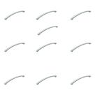 10 Pçs - P/ Móveis Alça Puxador Cromado 128mm 10 Pçs - P/ Móveis Alça Puxador Cromado 128mm