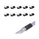 10 Peças Conectores De Fio LED Tipo T De 2 Pinos Com Fivela De Travamento Cabos De Bateria Compactos 10 Peças Conectores De Fio LED Tipo T De 2 Pinos Com Fivela De Travamento Cabos De Bateria Compactos