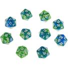 10 peças de 20 lados poliédrico D20 para e jogo de RPG