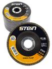 10 Peças disco flap curvo 4.1/2 115mm metais ferrosos Grão 80 Stein