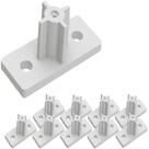 10 Peças - Distanciador Branco Para Corrediça De 25mm 2,5cm