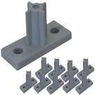 10 Peças - Distanciador Cinza Para Corrediça De 25mm 2,5cm