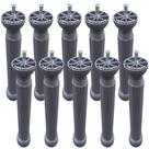 10 Peças - Pé Para Armario Torre De 17,2 a 21,2cm Cinza