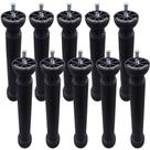 10 Peças - Pé Para Armario Torre De 17,2 a 21,2cm Preto