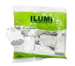 10 Peças Plug Pino Fêmea Reto 2p+t 10a Ilumi Prensa Cabo