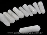 10 Pedras de Cristal Quartzo Leitoso Bi Terminado Extra Lapidado - Tamanho 2.5 cm