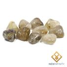 10 pedras de Quartzo Rutilado Rolado Cristal Natural 2cm Sucesso e Prosperidade