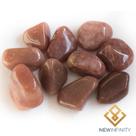 10 Pedras Roladas de Quartzo vermelho Rolado Cristal Natural 2cm Vitalidade e Disposição