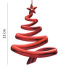 10 Pendentes 12cm Vermelho para Pendurar em Árvore de Natal