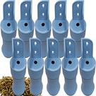 10 Pés Para Guarda Roupa 9cm Reforçado Cinza