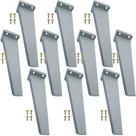 10 Pes Retro Quadrado Rack Móveis Armario 16cm Branco Mogno Preto