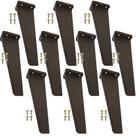 10 Pes Retro Quadrado Rack Móveis Armario 16cm Branco Mogno Preto 10 Pes Retro Quadrado Rack Móveis Armario 16cm Branco Mogno Preto