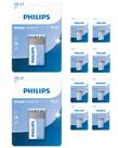 10 Pilha Bateria 9 Volts Alcalina Philips 6LR61