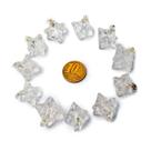 10 Pingente Merkabah Cristal Extra Pino Prateado Atacado