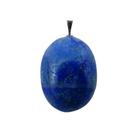 10 Pingentes Cabochão de Quartzo Azul Natural com Pino Banho Prata - 18x25mm 10 Pingentes Cabochão de Quartzo Azul Natural com Pino Banho Prata - 18x25mm