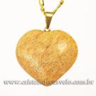 10 Pingentes de Coração em Amazonita Rosa - Pedra Natural com Pino Dourado - Atacado 10 Pingentes de Coração em Amazonita Rosa - Pedra Natural com Pino Dourado - Atacado
