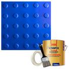 10 pisos tátil alerta pvc 25x25cm + kit de instalação 10 pisos tátil alerta pvc 25x25cm + kit de instalação