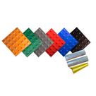 10 PISOS TÁTIL ALERTA PVC 25X25CM +KIT ESCADA ACESSIVEL 20x3