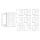 10 Placa Cega Com Suporte Fame Evidence 4X2 Branco