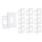 10 Placa Com Suporte Fame Habitat 4X2 Para Módulo Vertical Branca 10 Placa Com Suporte Fame Habitat 4X2 Para Módulo Vertical Branca