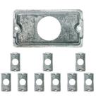 10 Placa Condulete 3/4 Alumínio Sieg Para Tomada Redonda