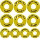 10 PLACA DE IDENTIFICAÇÃO PARA BOTÃO DE EMERGÊNCIA Part-B 10 PLACA DE IDENTIFICAÇÃO PARA BOTÃO DE EMERGÊNCIA Part-B