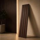 10 Placas Autocolante Revestimento De Parede Ripado Premium MDF