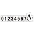 10 Placas de Poliestireno Auto-Adesiva 5x2.5cm Numeral 0 a 9 - 200 BD - SINALIZE 10 Placas de Poliestireno Auto-Adesiva 5x2.5cm Numeral 0 a 9 - 200 BD - SINALIZE