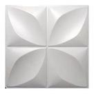 10 Placas Revestimento Branco Parede Lisboa 3d 50x50 Decoração Kit