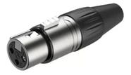 10 Plug Conector Xlr Datalink Macho/fêmea Microfone 5 Pares