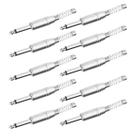 10 Plug P10 Macho Mono Niquelado Com Mola Rj2pp-nn Roxtone Cor Prateado